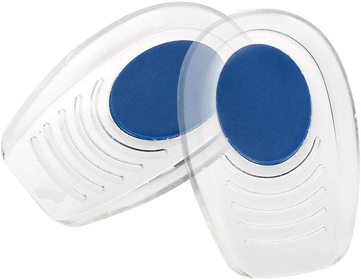 Silicone Gel Heel Cushion Insoles Lift Spur Foot Pain Protectors Support Shoe Pad High Heel Inserts 1 Pair(S(7 * 10.5CM))