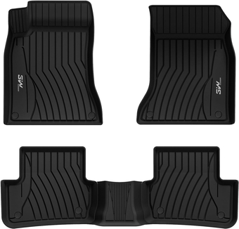 Floor Mats Compatible for Benz GLA 2015-2020 Custom Fit TPE All Weather Floor Liner for Benz GLA 1st&2nd Row Full Set Car Liners Black