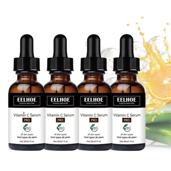 Vitamin C Serum, Vitamin C Serum, Anti Aging Face Serum with Vitamin C, Hyaluronic Acid, Brightening Serum for Dark Spots, Even Skin Tone, Eye Area, Fine Lines & Wrinkles (4PC)
