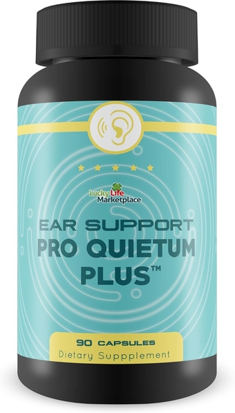 Ear Support Pro Quietum Plus - Ear & Hearing Health Support Supplement - Tinnitus Relief for Buzzing & Ringing Ears - Vitamin C, Zinc, Turmeric, Garlic, Panax Ginseng - Promote Healthy Auditory System