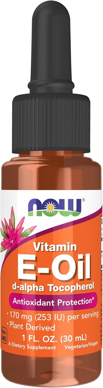 Supplements, Natural Vitamin E-Oil Liquid (D-Alpha Tocopherol), Antioxidant Protection*, 1-Ounce