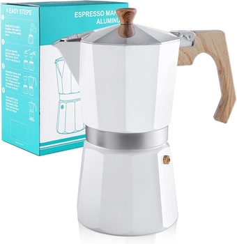 Stovetop Espresso Maker Aluminum Moka Pot 9 Espresso Cup-15.2OZ Cuban Coffee Maker Stove top Coffee Maker Moka Italian Espresso