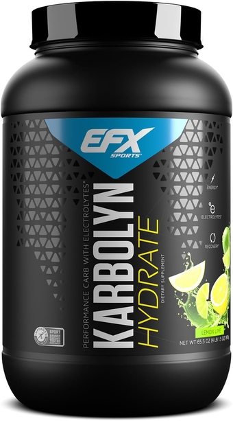 Karbolyn Hydrate | Carbohydrate Powder + Electrolytes | Sugar Free  Drink Mix | Fuel & Hydration | Stimulant Free | 66 Servings (Lemon Lime)