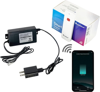 SH3001-RH WiFi Gas Fireplace Remote Control for Millivolt Valve, IPI, Smart Home, Works with  Alexa, Google Home, Samsung SmartThings, IFTTT, Siri, WiFi On/Off Remote Handset + Timer