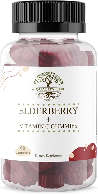 Elderberry Gummies with Vitamin C - Zinc, Multivitamins