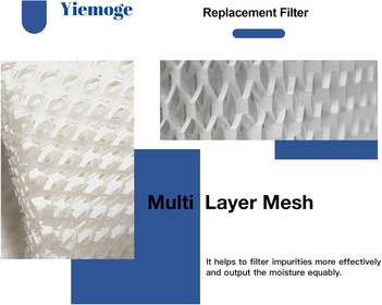 Replacement for Vicks/Honeywell Humidifier WF2, Wick Humidifier Filters Compatible with Kaz Vicks WF2 Vicks V3100 V3500N V3500 V3700 V3800 V3900 Honeywell HCM-350 HCM-630 HCM-300T (4 Packs)