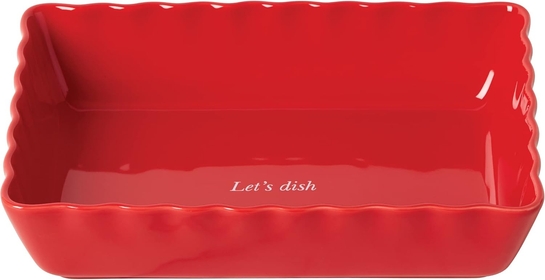 Make It Pop Rectangle Baking Dish, one size, Red