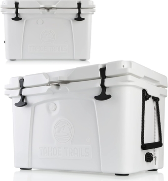 Tahoe Trails 52 Quart Rotomolded Cooler, Hard Cooler Insulated Portable Ice Chest, Suit for BBQ, Camping, Picnic, and Other Outdoor Activities