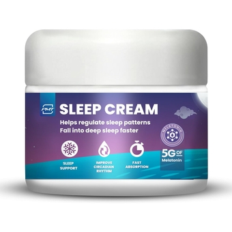 Sleep Cream by PMT, Natural Sleeping Aid Regulates Sleep Patterns to Fall Asleep Faster, Uses Natural Ingredients Menthol & Lavender, Improves Circadian Rhythm for All Ages,Scented Night Cream-2.83 Oz