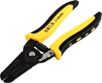 Black Yellow Tools & Hardware Plastic Coated Handgrip 10-22 AWG Electric Cable Wire Wire Crimpers Cutter Pliers