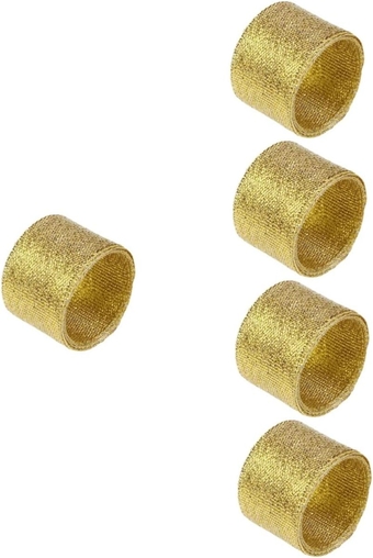 5 Rolls Gold Satin Ribbon Metal Metal Wire Ties Flash Christmas Bow tie Dedicated Abrasive Belt Gift Box Ribbon for Balloons Ribbon for Crafts Balloon Ribbon Crimping Crafts