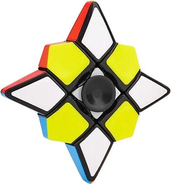 AHYUAN Spinner Fidget Toy Magic Spinner Cube 1X3X3 Speed Cube 2.8 inch Stickerless Floppy Cube Puzzle Spinner 2 in 1 Fidget Puzzle Brain Teasers Spinning Top Anti-Anxiety Fidget Toys for All Ages