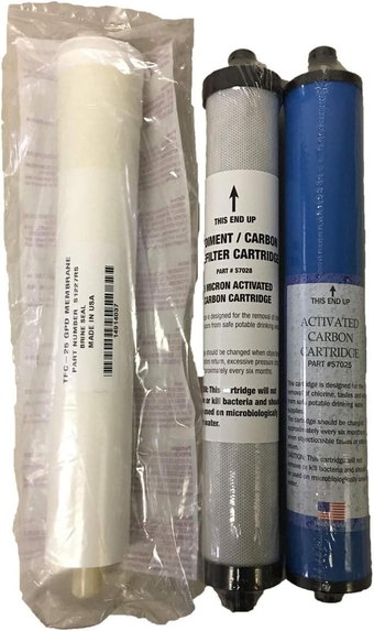 Microline Compatible TFC Membrane Set S1227RS, 25 GPD Reverse Osmosis Replacement Membrane, TFC-25S RO System Replacement Water Filter Kit S7028, S1227RS, S7025
