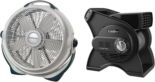 Wind Machine Air Circulator Floor Fan & High Velocity Pivoting Utility Blower Fan
