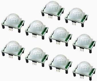 10 PCS HC-SR501 PIR IR Module Pyroelectric Infrared Motion Sensor Module Detector for Security Use
