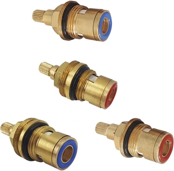 Brass Fittings Brass Faucet Faucets Ceramic Stem 20 Teeth An Fittings Core Ceramic Core Faucet Core Accessories Spool Double Handle CD Case Ceramic Disc