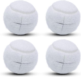 4 PCS Precut Walker Tennis Balls for Furniture Legs Floor Protection, Heavy Duty Long Lasting Felt Pad Glide Coverings