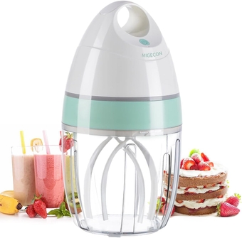 MIGECON Stand Mixer Electric Kitchen Mixer Egg Stand Shampoo Frother Milk Frother Hands-free Mixer Electric Whisk Drink Mixer for Food Whipping,Whisk Egg White,Cake Mixer, Milk Foamer Frother 900ml