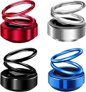 Mini Portable Kinetic Heater, Portable Kinetic Heater, Kinetic Mini Heater for Car, Auto Rotating Solar Double Ring Heater, Mini Heater Solar Heater for Room, Ehicles, Bathroom (4 PCS)