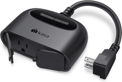 Outdoor  Plug,  Home Wi-Fi Outlet with 2 Sockets, IP64 Weather Resistance, Compatible with Alexa, Google Home & IFTTT, No Hub Required, ETL Certified(EP40), Black