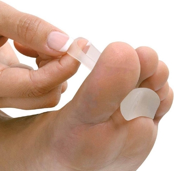 Gel Hammer Toe Crest Pads (Left/Right) - 1 Pair – (Toe Straightening Cushion, For Mallet Toes and Overlapping Toes) - 3035-M CAT