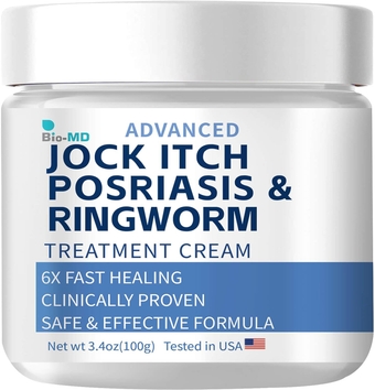 Jock Itch Cream, Jock Itch Cream Extra Strength for Men & Women, Psoriasis Cream, Ringworm Treatment for Humans, Itch Cream - Powerful & Fast Relief