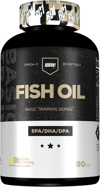 Fish Oil Supplement - Keto Friendly & Gluten Free Fish Oil Supplement - Contains Omega 3 Fatty Acids Including EPA DHA & DPA - Supports Brain Health + Healthy Cholesterol Levels (90 Count)