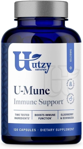 U-Mune | 120 Capsules | Immune Support w/Elderberry, Echinacea, Oregano |  & Minerals | Made in USA | 3rd Party Tested