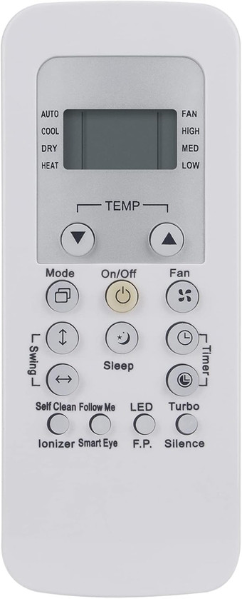 Replace Remote Control Compatible with Carrier Air Conditioner Remote RG56/BGEFU1-CA RG56 BGEFU1CA
