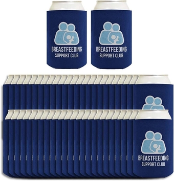 Breastfeeding Essentials New Dad Breastfeeding Support Club Breastfeeding 48-Pack Drink Can Coolers Blue