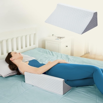 Side Wedge Pillow for Sleeping - Bed Wedge Pillow Body Positioner for Back Support, Suitable for Pregnancy/Postoperative Back Pain, Pillows for Side Sleeper