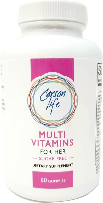 Women’s Multivitamin Gummies - 60 Chewable Gummies - Boost Immune System - Sugar Free, Gluten Free Dietary Supplement - Fruit Flavored - Made in The USA (2 Pack)
