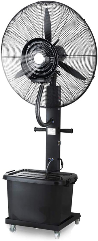 Pedestal Fan Oscillating Cooling Fan Standing Floor Fan 3 speed Misting Spray Fan Humidifier for Outdoor Industrial 42L Water Tank