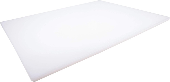Large Cutting Boards for Kitchen - 24" x 18" x .5" Professional HDPE Plastic Chopping Board for Carving, Dicing, Mashing and More - Commercial Grade & Dishwasher Safe, White