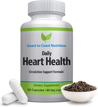 Vitamin D3 with K2 Heart Health Supplement - Supports Cardiovascular Health - Vitamin K2 D3, K2 D3 Vitamin Supplement, Circulation, Blood Flow, Artery Support - 60 Capsules, 60 Day Supply