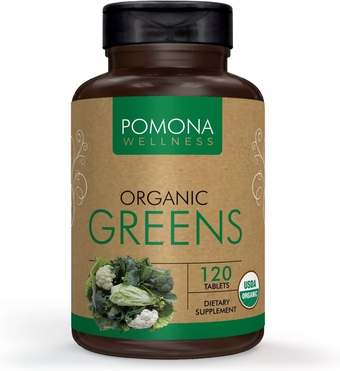 Super Greens Supplement, Full Of Superfood Vitamins & Minerals, Fruits & Vegetable, Greens Powder for Bloating and Digestion, Gut Health, USDA Organic, Non-GMO, 120 Tablets