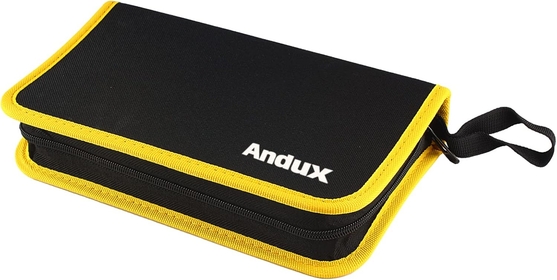 Portable Tool Bag Tool Kits Organizer Storage Pouch Tool Case with Zipper WJSNB-02 (Yellow edge,M)