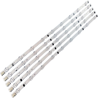 TV LED Bars Fit for Samsung UE32F4000AW UE32F5000AK UE32F5030AW UE32F5300AW UE32F5300AK LED Backlight Strip Kit 9 Lamp Lens 5 Bands led Backlight Strips Lamps