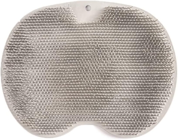 Foot Scrubber for Use in Shower - Foot Cleaner & Shower Foot Massager by  - Foot Care For Men & Women to Improve Circulation, Soothe Achy Feet & Reduce Pain - Non Slip w/Suction Cups (Grey)