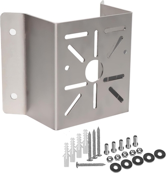 Universal Corner Mount for Security Camera, Stainless Steel Mounting Corner Bracket for Wall Mount Corner, Suitable for CCTV Cameras LED Wall/Stage Lights, Solar Panels (Small Size)