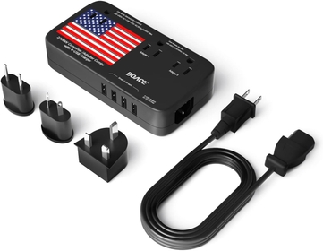 ® X11 2200W Voltage Converter, 220V to 110V Converter for Hair Dryer Straightener Curling Iron, 10A Travel Power Adapter with 4-Port USB and US UK AU EU Plugs for Cell Phone Camera Tablet Laptop