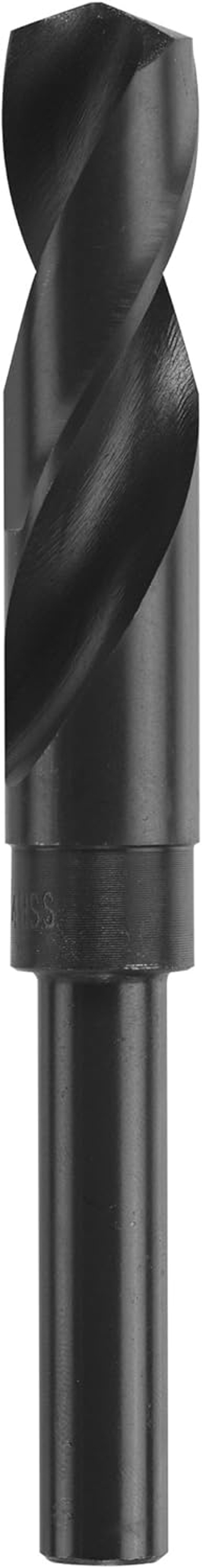 BL2176 1-Piece 49/64 In. x 6 In. Fractional Reduced Shank Black Oxide Drill Bit for Applications in Light-Gauge Metal, Wood, Plastic
