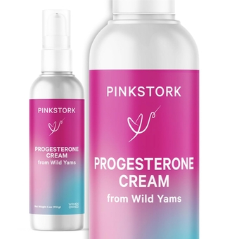 Progesterone Cream for Women - Wild Yam Cream to Support Hormone Balance for Fertility & Conception - Bioidentical Natural Progesterone Supplement - Unscented, 4 oz
