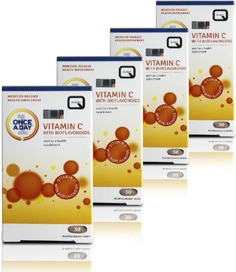 Antioxidant 1000mg Vitamin C with Bioflavonoids EXP 12/2023 Boost Immune System and Reduce oxidative Stress (Pack of 4)
