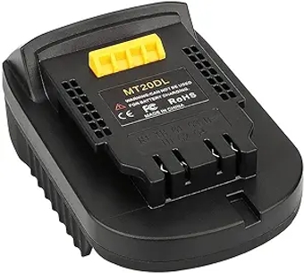 MT20DL Battery Adapter Converter with USB Socket & Type-C Compatible for Makita 18V Li-ion Battery Convert to Dewalt 20V DCB206 DCB204 DCB200 Battery for Dewalt 20V Cordless Power Tools