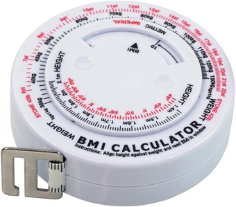 60"/150cm BMI Tape Measure Body Mass Index Anatomical Measuring Tape+Built-in BMI Calculator Retractable Body Fat Measuring Tape Diet Ruler Weight Loss Accurate Durable Fiberglass Vinyl Tape