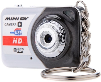 Digital Camera X6 Portable Camera Keychain, Ultra Mini High Denifition Kids Camera Mini DV with Mic, Support 32GB TF Card，Gary