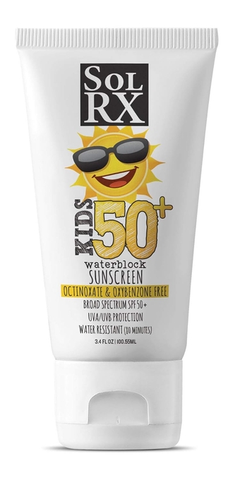 KID's SPORT Sunscreen SPF 50+ Oxybenzone Free Sunscreen, Reef Safe Sunscreen for Face and Body, Won't Run Into Eyes