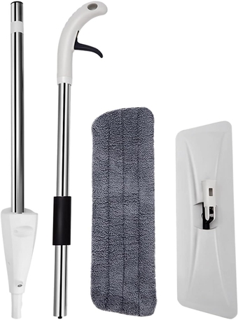Spray Mop for Floor Cleaning,Floor Mop Dry Wet Mop Spray,Water Spray Mop Wet Dry Dual Use Floor Cleaning Microfiber Ergonomic Lightweight for Home Kitchen Living Room(White), Spray mop Spray mops