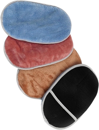 4pcs Cleaning Gloves Reusable Washing Mitt Blinds Cleaner Tool Glass Cleaning Mitts Washable Mitts Dust Mitts for House Cleaning Wash Mitt Painters Mitt Coral Fleece Household Car